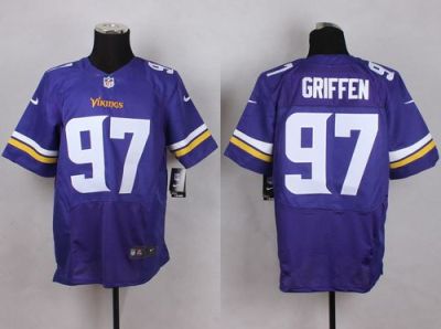 Nike Vikings #97 Everson Griffen Purple Team Color Men's Stitched NFL Elite Jersey