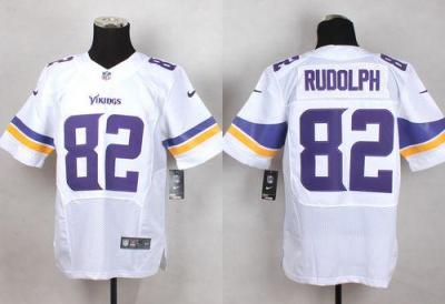 Nike Vikings #82 Kyle Rudolph White Men's Stitched NFL Elite Jersey