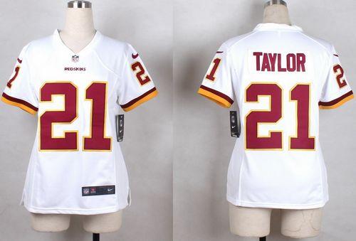 Women's Nike Redskins #21 Sean Taylor White Stitched NFL Elite Jersey
