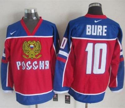 Canucks #10 Pavel Bure Red Blue Nike Throwback Stitched NHL Jersey
