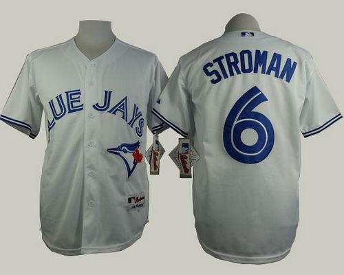 Blue Jays #6 Marcus Stroman White Cool Base Stitched Baseball Jersey