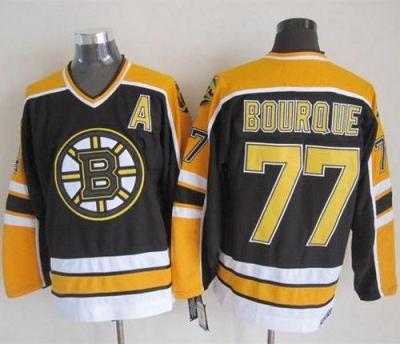 Bruins #77 Ray Bourque Black CCM Throwback New Stitched NHL Jersey Bruins #77 Ray Bourque Black CCM Throwback New Stitched NHL Jersey