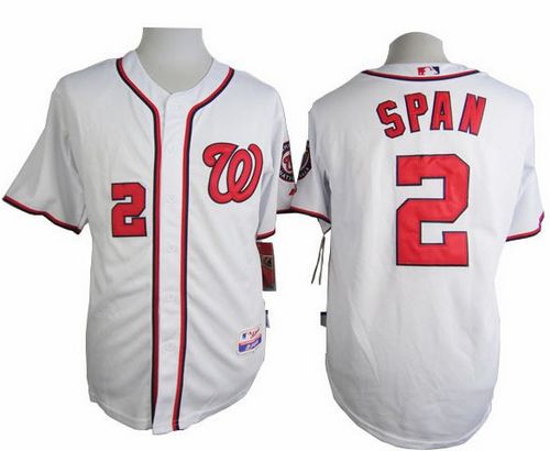 Nationals #2 Denard Span White Cool Base Stitched Baseball Jersey Nationals #2 Denard Span White Cool Base Stitched Baseball Jersey