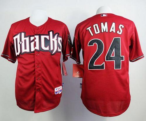 Diamondbacks #24 Yasmany Tomas Red Cool Base Stitched Baseball Jersey