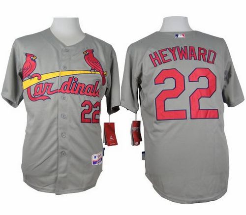 Cardinals #22 Jason Heyward Grey Cool Base Stitched Baseball Jersey