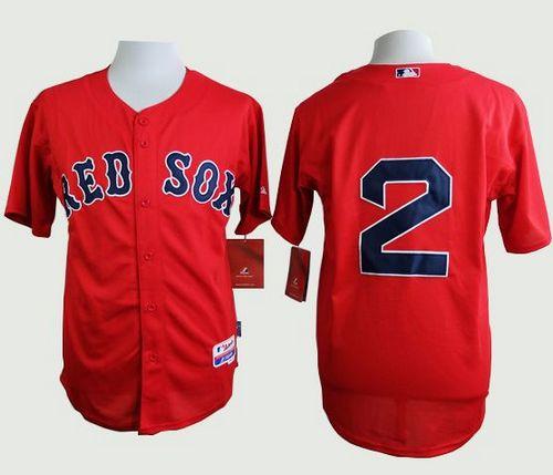 Red Sox #2 Xander Bogaerts Red Cool Base Stitched Baseball Jersey