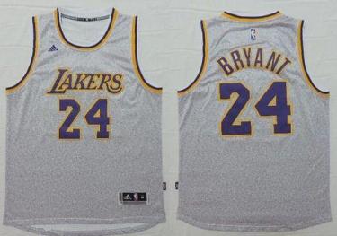 Lakers #24 Kobe Bryant Grey Fashion Stitched NBA Jersey