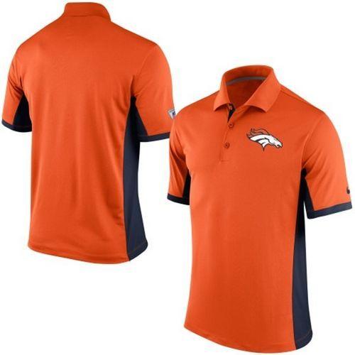 Men's Nike NFL Denver Broncos Orange Team Issue Performance Polo