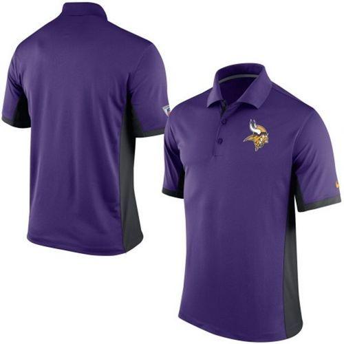 Men's Nike NFL Minnesota Vikings Purple Team Issue Performance Polo