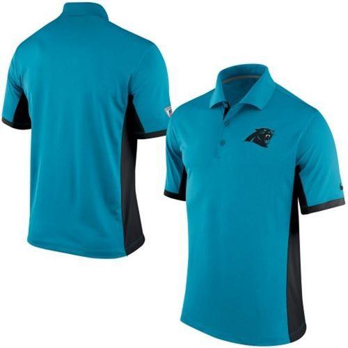 Men's Nike NFL Carolina Panthers Blue Team Issue Performance Polo