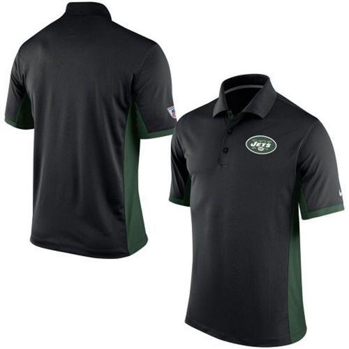 Men's Nike NFL New York Jets Black Team Issue Performance Polo