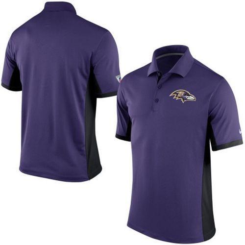 Men's Nike NFL Baltimore Ravens Purple Team Issue Performance Polo