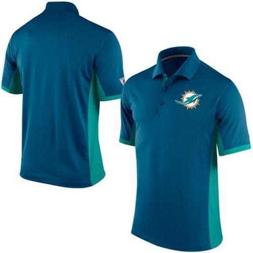 Men's Nike NFL Miami Dolphins Navy Team Issue Performance Polo