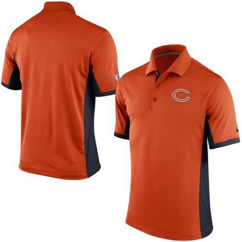 Men's Nike NFL Chicago Bears Orange Team Issue Performance Polo