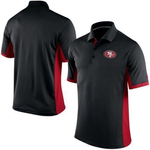 Men's Nike NFL San Francisco 49ers Black Team Issue Performance Polo
