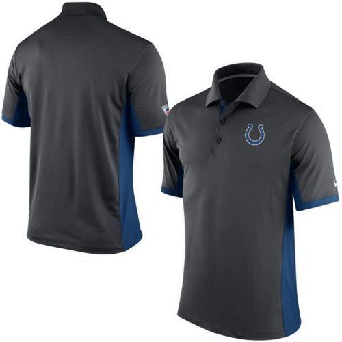 Men's Nike NFL Indianapolis Colts Charcoal Team Issue Performance Polo
