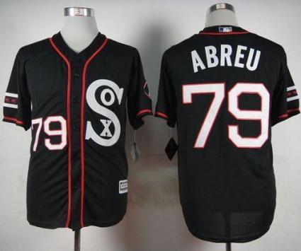 White Sox #79 Jose Abreu Black New Cool Base Stitched Baseball Jersey