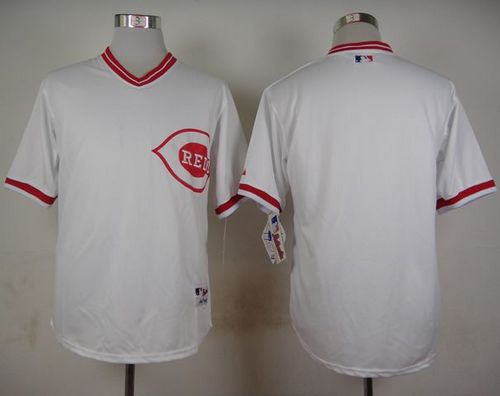 Reds Blank White 1990 Turn Back The Clock Stitched Baseball Jersey Reds Blank White 1990 Turn Back The Clock Stitched Baseball Jersey