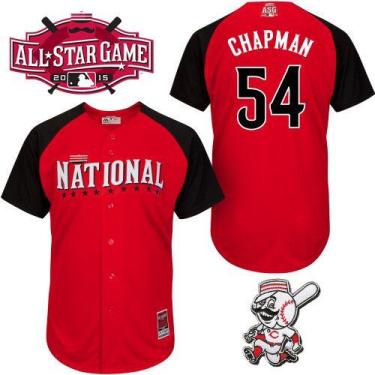 Reds #54 Aroldis Chapman Red 2015 All-Star National League Stitched Baseball Jersey
