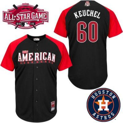 Astros #60 Dallas Keuchel Black 2015 All-Star American League Stitched Baseball Jersey
