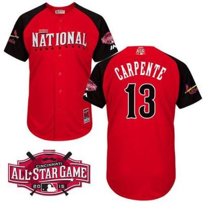 Cardinals #13 Matt Carpenter Red 2015 All-Star National League Stitched Baseball Jersey