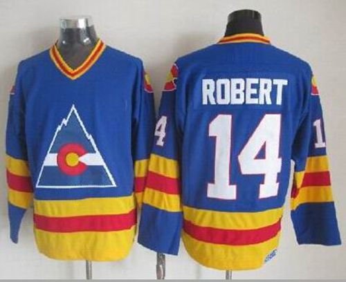 Avalanche #14 Rene Robert Blue CCM Throwback Stitched NHL Jersey Avalanche #14 Rene Robert Blue CCM Throwback Stitched NHL Jersey