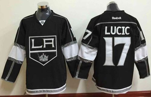 Kings #17 Milan Lucic Black Home Stitched NHL Jersey