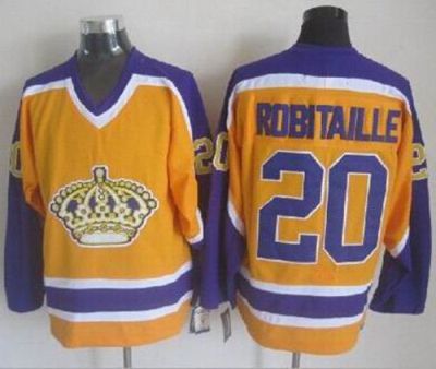 Kings #20 Luc Robitaille Yellow CCM Throwback Stitched NHL Jersey Kings #20 Luc Robitaille Yellow CCM Throwback Stitched NHL Jersey