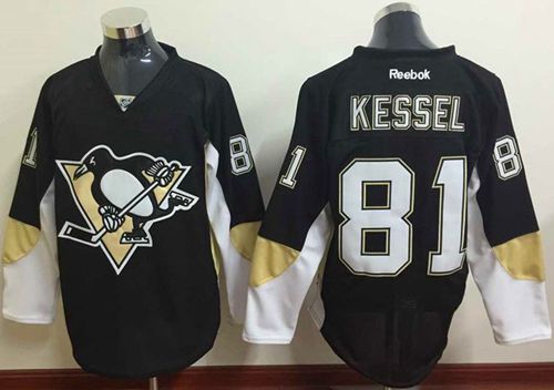 Penguins #81 Phil Kessel Black Home Stitched NHL Jersey