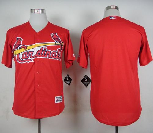 Cardinals Blank Red Cool Base Stitched Baseball Jersey