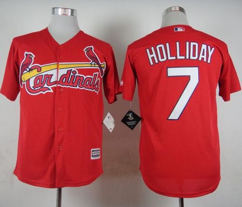 Cardinals #7 Matt Holliday Red Cool Base Stitched Baseball Jersey