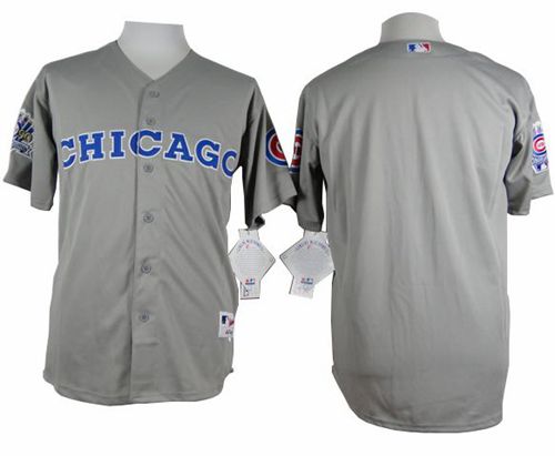 Cubs Blank Grey 1990 Turn Back The Clock Stitched Baseball Jersey