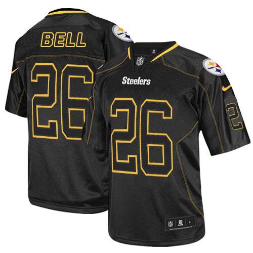 Nike Steelers #26 Le'Veon Bell Lights Out Black Men's Stitched NFL Elite Jersey