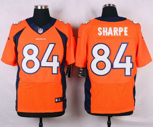Nike Broncos #84 Shannon Sharpe Orange Team Color Men's Stitched NFL Elite Jersey