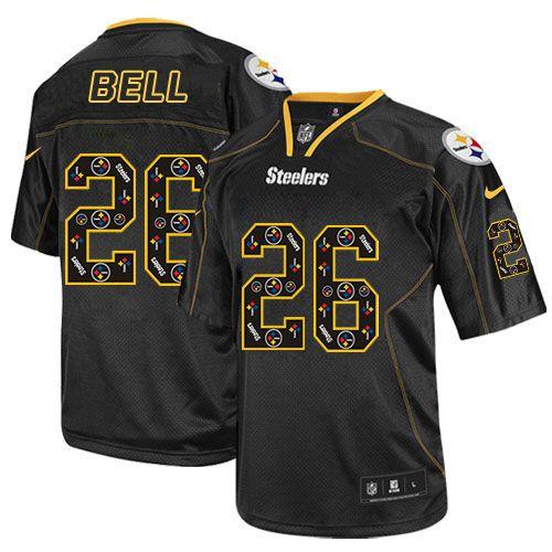 Nike Steelers #26 Le'Veon Bell New Lights Out Black Men's Stitched NFL Elite Jersey
