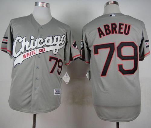 White Sox #79 Jose Abreu Grey New Cool Base Stitched Baseball Jersey