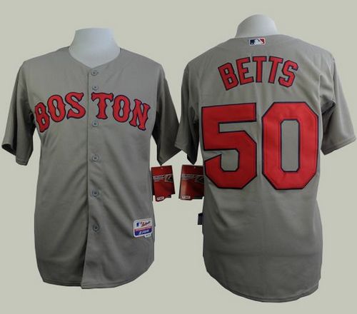 Red Sox #50 Mookie Betts Grey Cool Base Stitched Baseball Jersey Red Sox #50 Mookie Betts Grey Cool Base Stitched Baseball Jersey