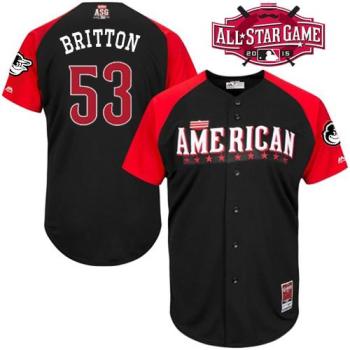 Orioles #53 Zach Britton Black 2015 All-Star American League Stitched Baseball Jersey
