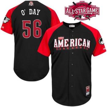 Orioles #56 Darren O'Day Black 2015 All-Star American League Stitched Baseball Jersey