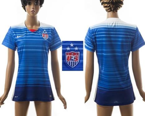 Women's USA Blank Away (Three Star) Soccer Country Jersey