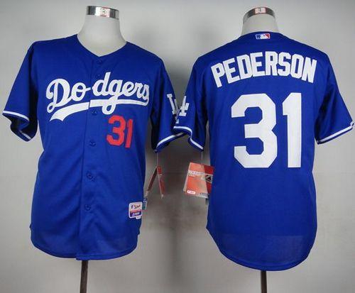 Dodgers #31 Joc Pederson Blue Cool Base Stitched Baseball Jersey