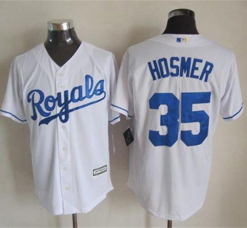 Royals #35 Eric Hosmer White New Cool Base Stitched Baseball Jersey Royals #35 Eric Hosmer White New Cool Base Stitched Baseball Jersey