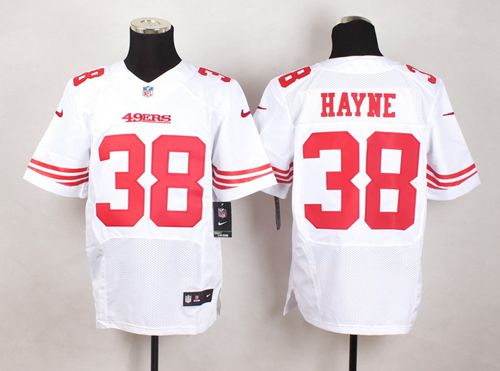 Nike 49ers #38 Jarryd Hayne White Men's Stitched NFL Elite Jersey