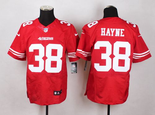 Nike 49ers #38 Jarryd Hayne Red Team Color Men's Stitched NFL Elite Jersey