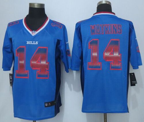 Nike Bills #14 Sammy Watkins Royal Blue Team Color Men's Stitched NFL Limited Strobe Jersey