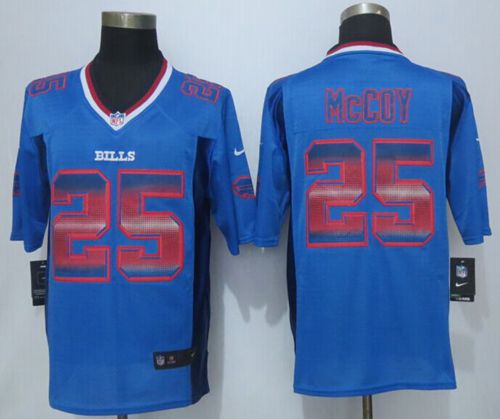 Nike Bills #25 LeSean McCoy Royal Blue Team Color Men's Stitched NFL Limited Strobe Jersey