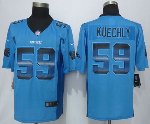 Nike Panthers #59 Luke Kuechly Blue Alternate Men's Stitched NFL Limited Strobe Jersey