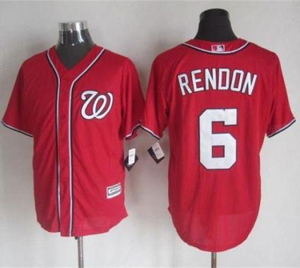 Nationals #6 Anthony Rendon Red New Cool Base Stitched Baseball Jersey