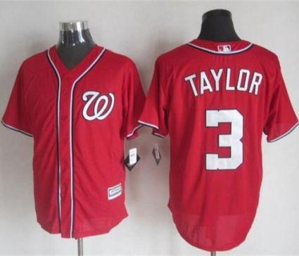 Nationals #3 Michael Taylor Red New Cool Base Stitched Baseball Jersey Nationals #3 Michael Taylor Red New Cool Base Stitched Baseball Jersey