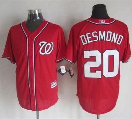 Nationals #20 Ian Desmond Red New Cool Base Stitched Baseball Jersey